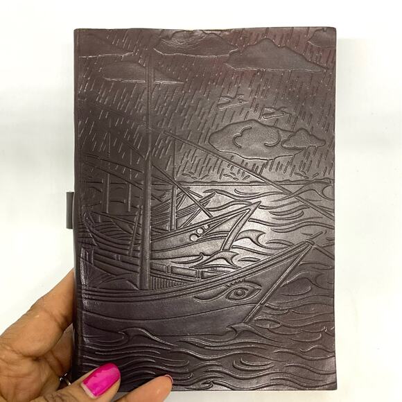 Genuine Leather Journal- 100% Cotton Handmade Paper - Picture 7 of 8